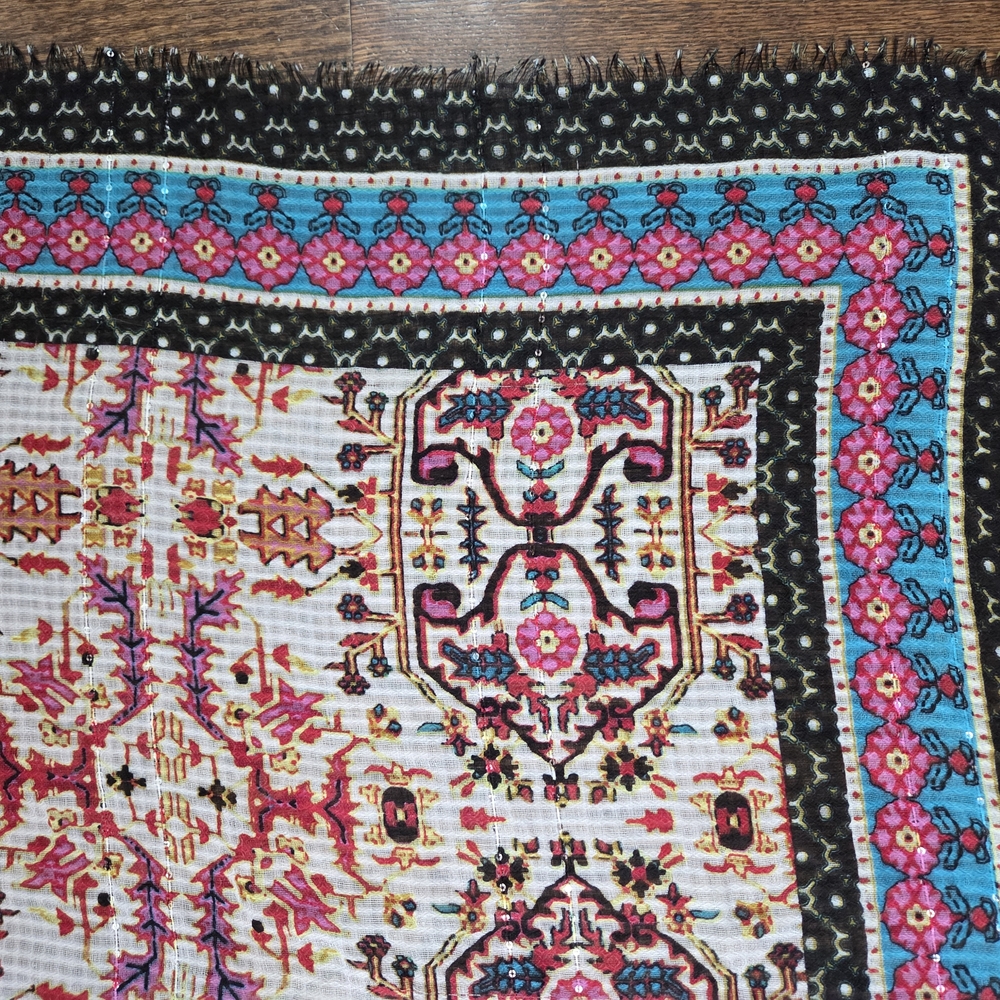 Beautiful Multicolor Patterned Scarf - Picture 6 of 7